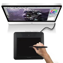 Huion 8x 6 Inches 4000LPI 200PRS 2048 Pen Sensitivity Touch Pad Pen Tablet + Battery Pen Compatible With Windows CS SAI 680S