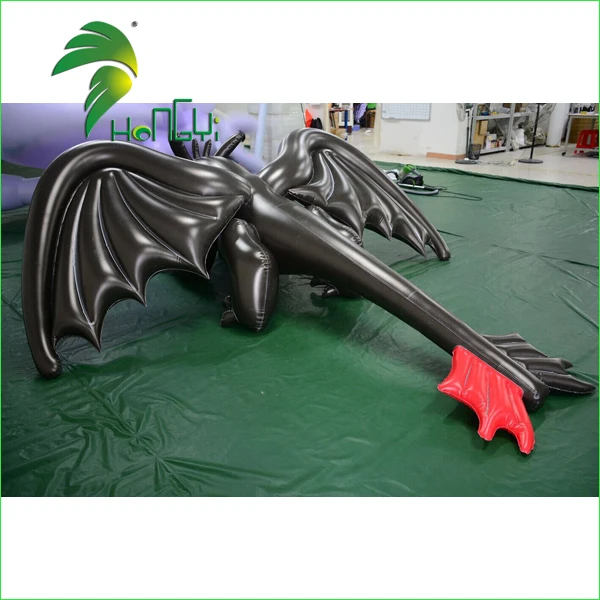 Black Inflatable Water Pool Cartoon Toys / Hongyi Custom Toothless ...