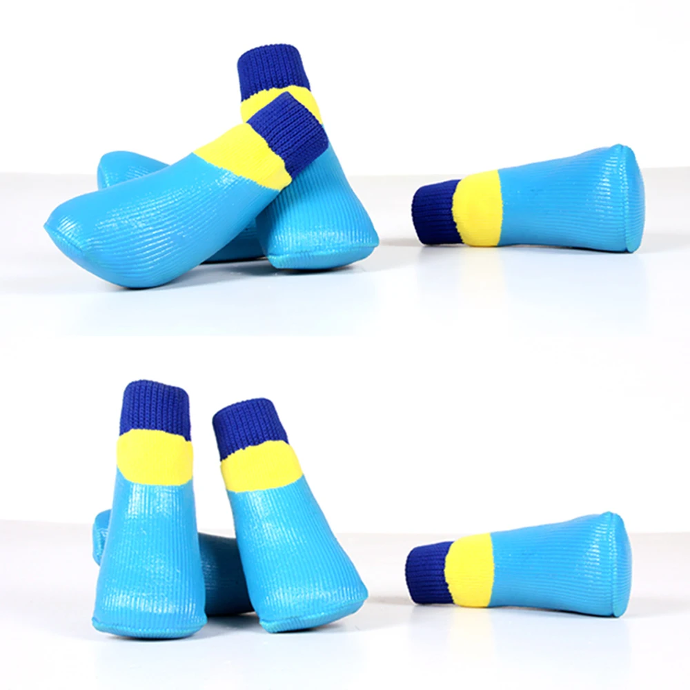 Hellomoon Comfortable Anti Slip Rubber Waterproof Pet Shoe Socks For