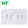 100% Test White OEM Red Copper Touch Point 4 Gang Wall Switch Made In Wenzhou