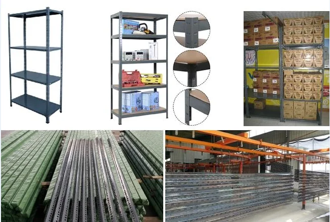 Slotted angle iron rack