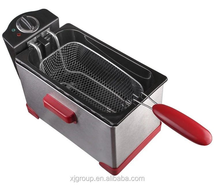 3.5l Red Home Use Deep Fryer Xj09135 Buy Deep Fryer,Red Deep Fryer