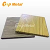 Acoustic Aluminum Decorative Wall Panes wooden grain color solid metal panel for fast house building facade cladding