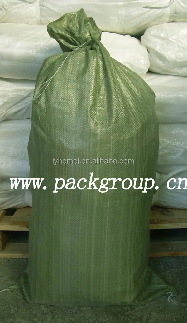 low price sell recycled green color polypropylene bags for co<em></em>nstruction waste