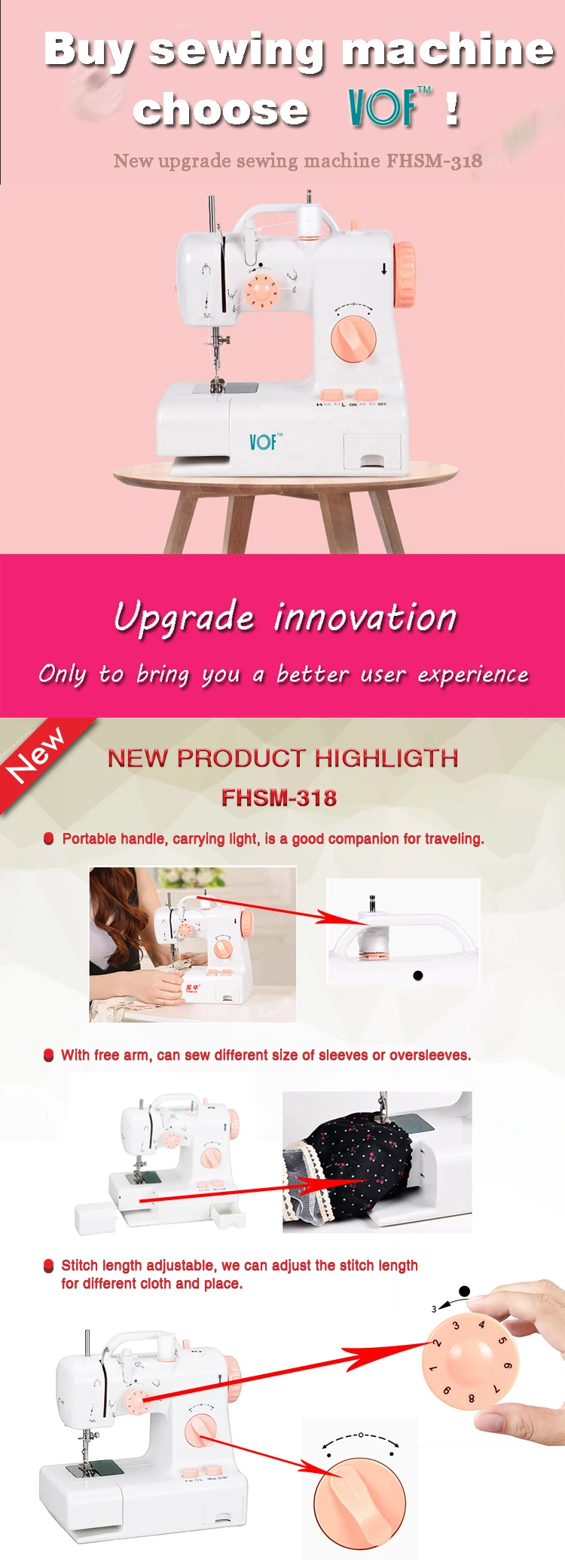 Fhsm 318 Domestic Manual Mini Hand Siruba Overlock Sewing Machine Buy