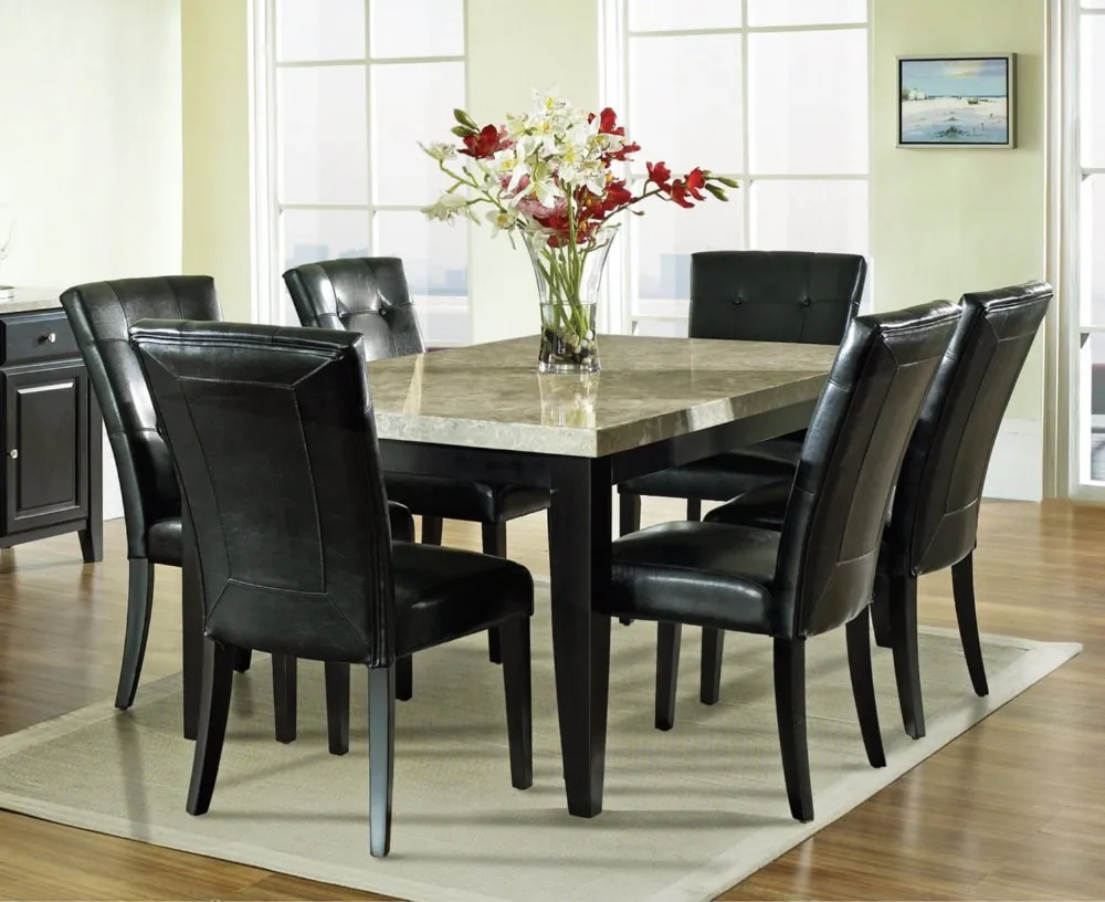 Glass Dining Room Sets 6 Chairs