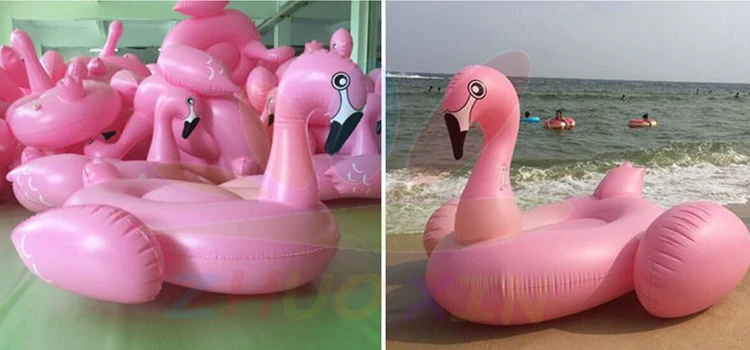 big floating flamingo