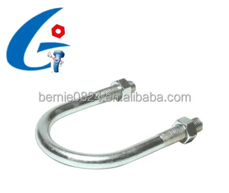 
Standard Bright Zinc Plated Steel U Bolt & Nuts 