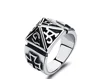 new products unique design Catholic religion stainless steel class ring for men
