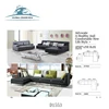 Modern Leisure Velvet Fabric home Furniture couch Living Room sofa