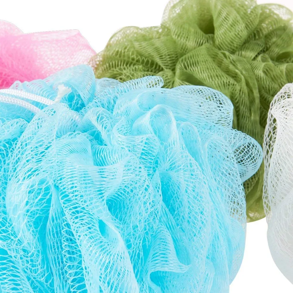Dgc Body Wash Sponge Bath Puff Exfoliating Mesh Shower Pouf Loofah