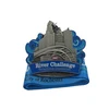 Factory Custom 3D River Challenge Sport Award Metal Medal with Ribbon