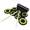 Practice Pad Midi with Headphone Jack Built-in Speaker Electronic Roll Up Drum