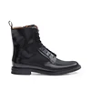 female black lace up boots womens ankle boots leather for ladies