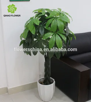 Potted Artificial Money Tree Plant Garden Green Potted Artificial Money Tree Plant Garden Green