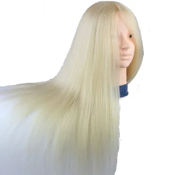 blonde human hair mannequin