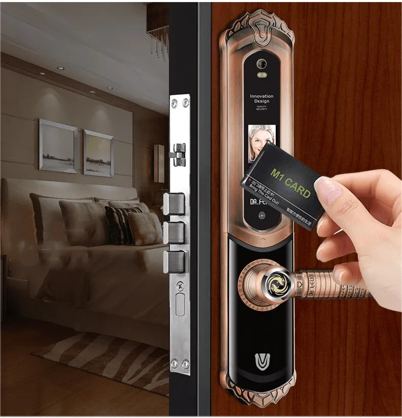 Face Recognition Hand Scanner System Door Lock With Touch Plate Buy