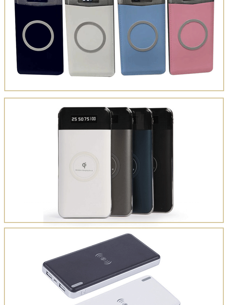 Lithium Ion Battery Wireless Power Banks 10000mah Wireless Powerbank