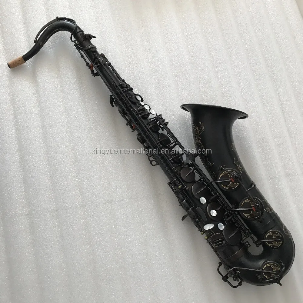 black vintage surface gold-copper material Taiwan saxophone