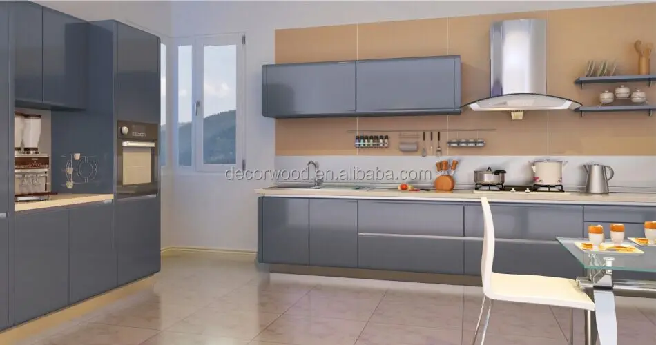 Grey Lacquer Bake Paint Kitchen Cabinets Buy Grey Lacquer