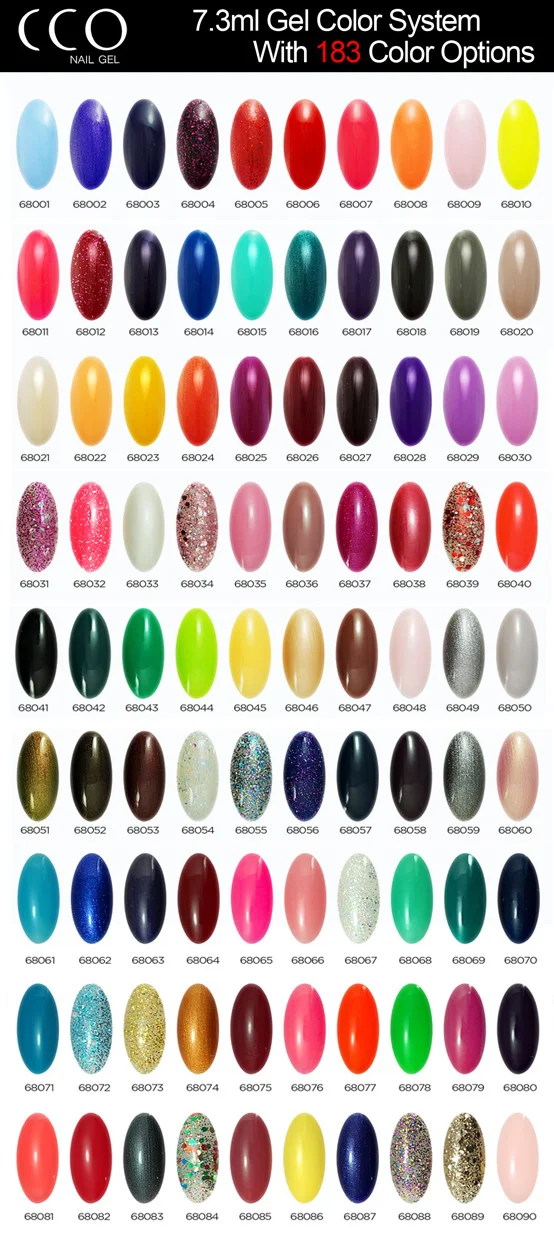 Cco Nail Polish Colour Chart