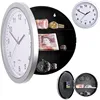 Wall Clock Hidden Safe Secret Jewelry Security Money Cash Compartment Stash Box