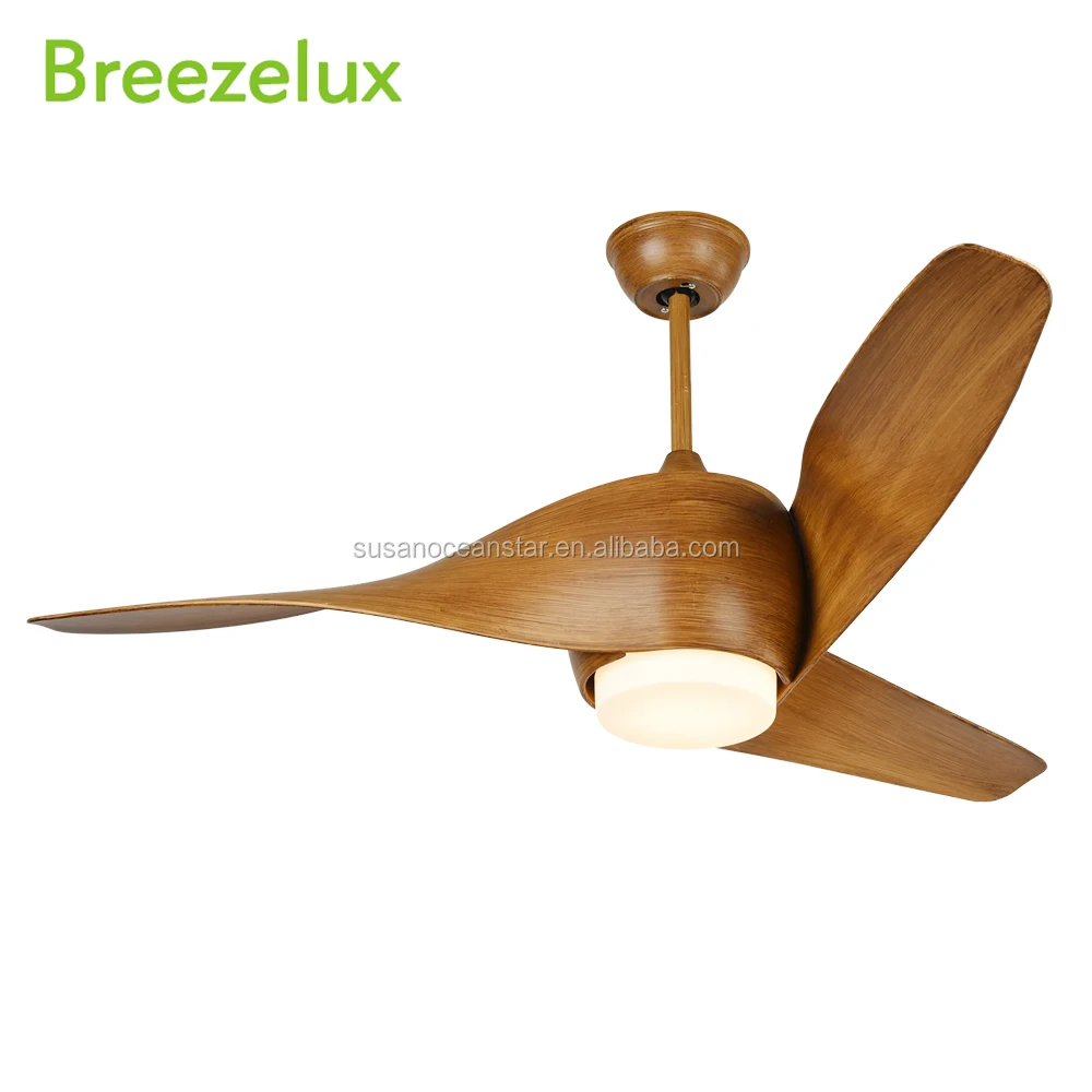 Breezelux hot Sale Cheap Modern 3 Blades ceiling fan chandelier battery powered