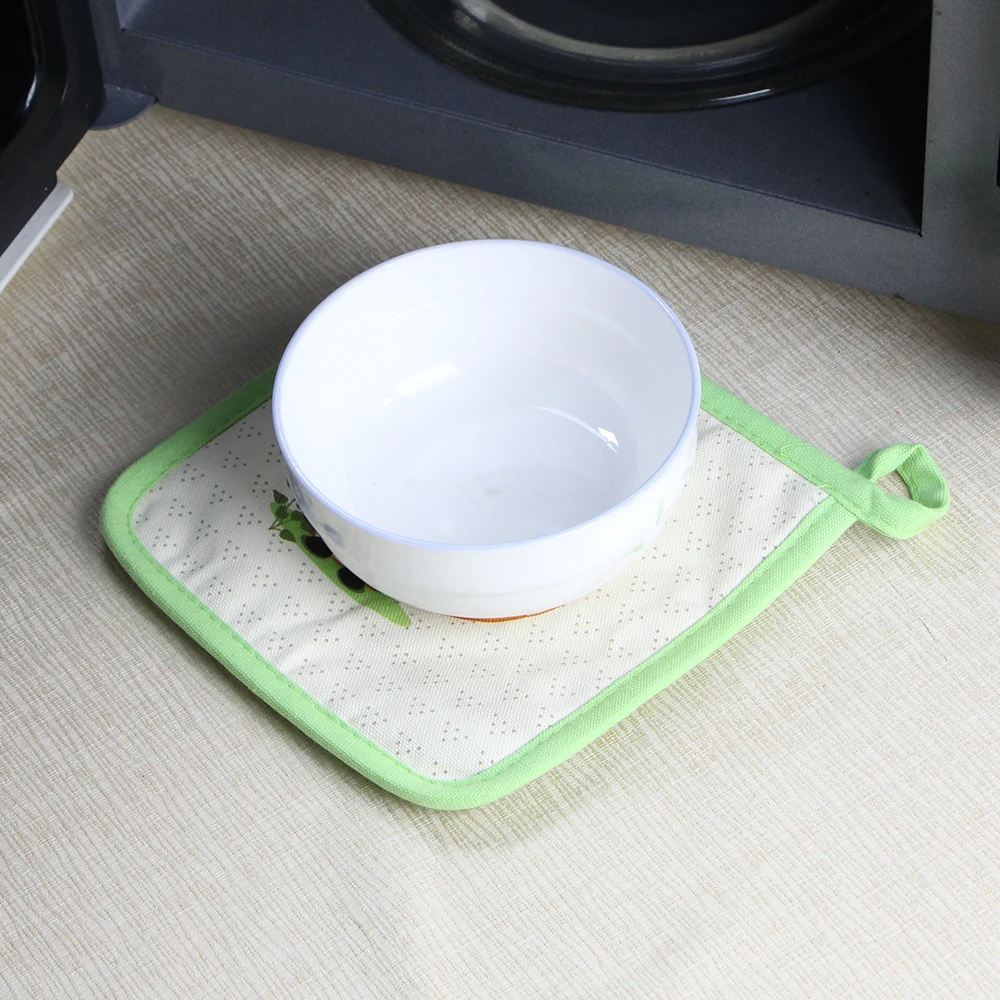 福克斯打印全棉帆布厨房隔热锅垫