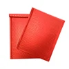 Red Metallic Bubble Aluminum Foil Bag Mailing Pouch Clothing Packaging