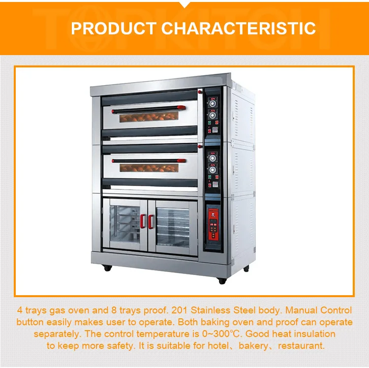 Big Chamber Space Large Production Ability Mechanism Easy Control Panel Bakery Oven