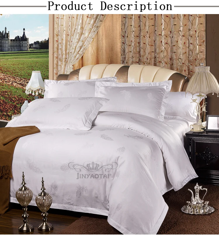 100 Cotton Hotel Jacquard Bedding Set/ King Size Bed Cover Set Egyptian Cotton Bedding Buy