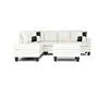 Poland artistic cheap imported large l shape corner leather sofa set