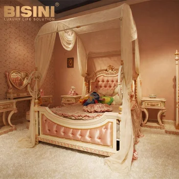 Bisini French Luxury Style Princess Pink Ivory Vanish Classic Unique Kids Bedroom Furniture Dubai For Girls Bf07 70038 Buy Girl Classic Kids