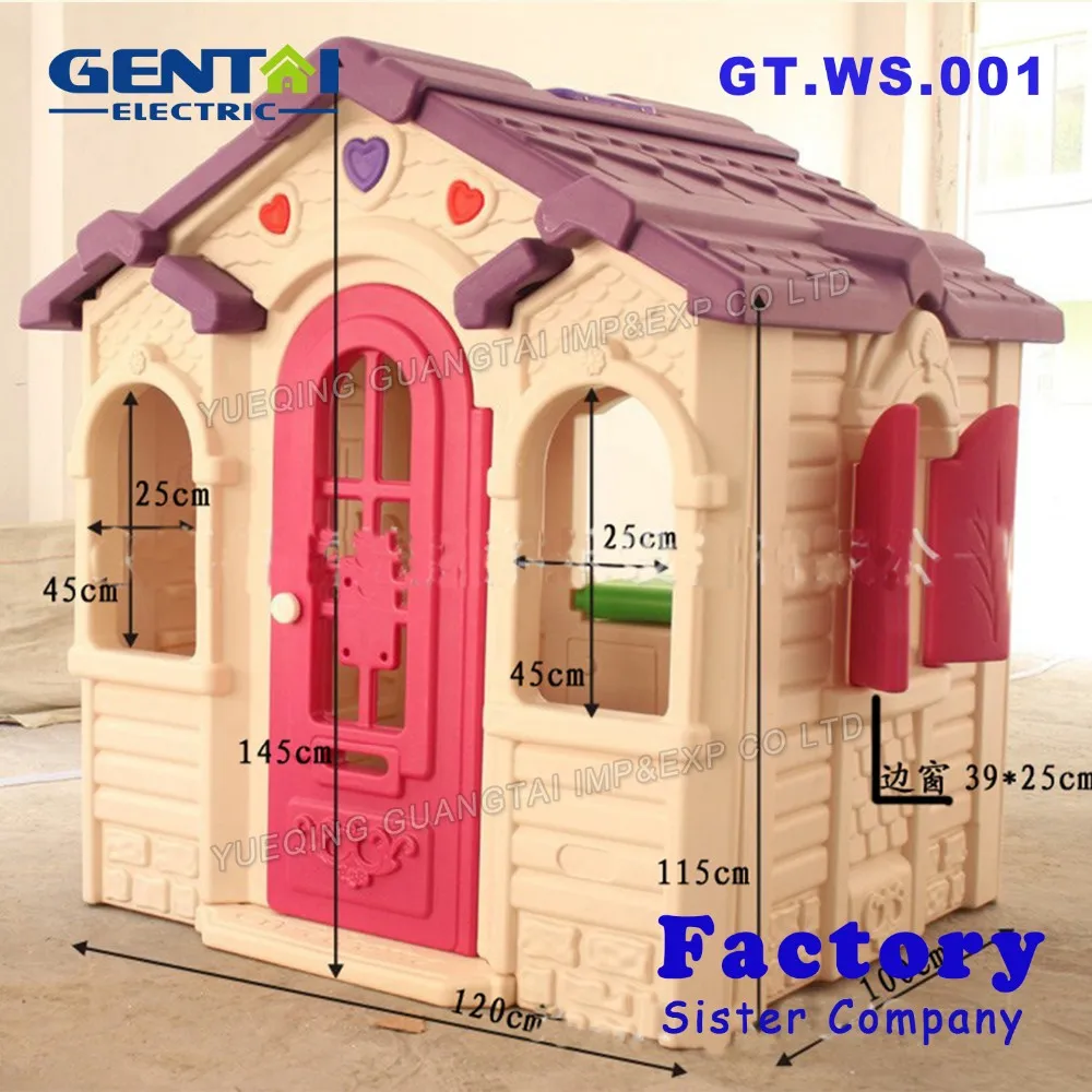 2016 Hot Quality Kids Plastic Outdoor Playhouse Plastic House For Sale