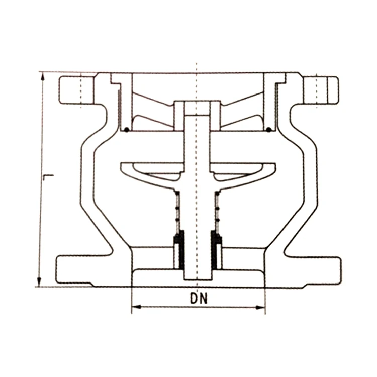 Flanged Non Slam Nozzle Flow Check Valve Axial Flow