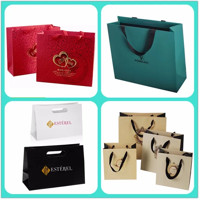 Free Sample Luxury Shopping Packaging Colorful Customized Design Fancy
