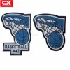 Basketball frame design college embroidered patches