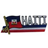 QUALITY EMBROIDERED HAITI WORLD COUNTRY FLAG PATCH
