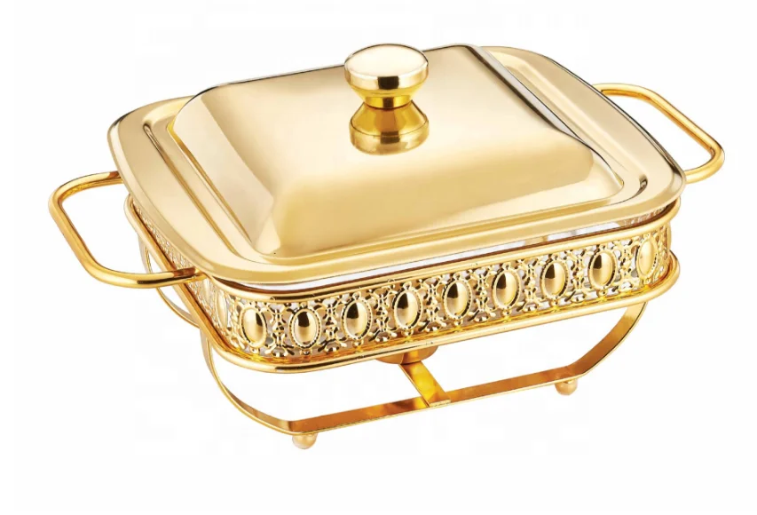 Stainless Steel 2L Buffet Round Chafing Dish In Dubai Food Warmer with