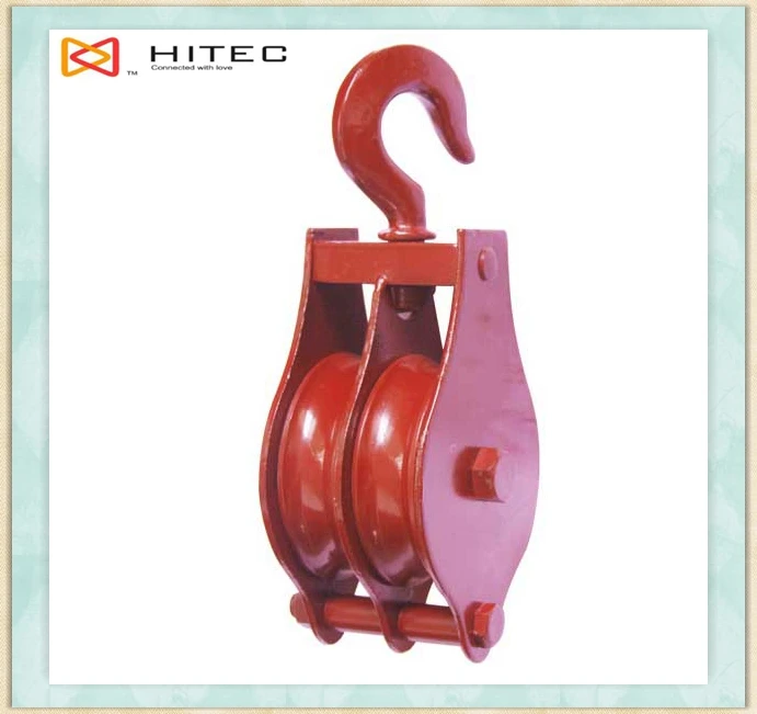 Ce Certificate Open Single Sheave Pulley With Hook Crane Block Open