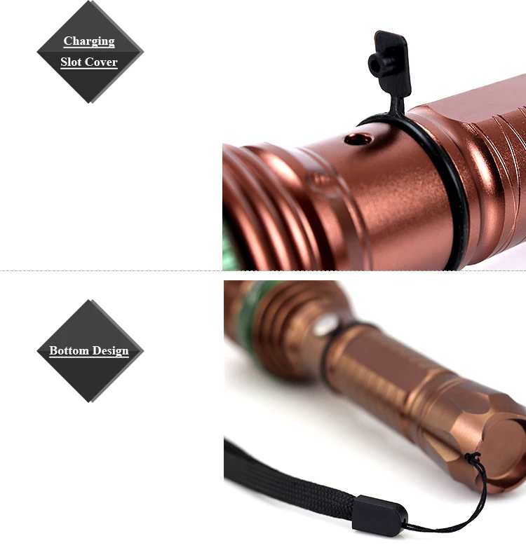 Strobe Emergency Self Defense Flashlight 3.7v Dimmer External