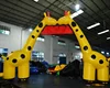 New design big inflatable giraffe shape arch for outdoor event
