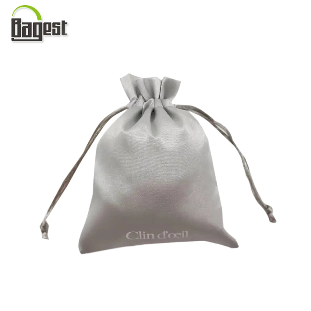 Luxury Drawstring Satin Pouch Polyester Sateen Gift Bag - Buy ...