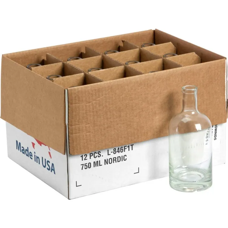 Wholesale 1.75 Liter Clear Glass Liquor Bottle With Handle And Bar Top