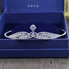 Bridal Princess AAA CZ Tiara Wedding Crown Veil Hair Accessory Silver