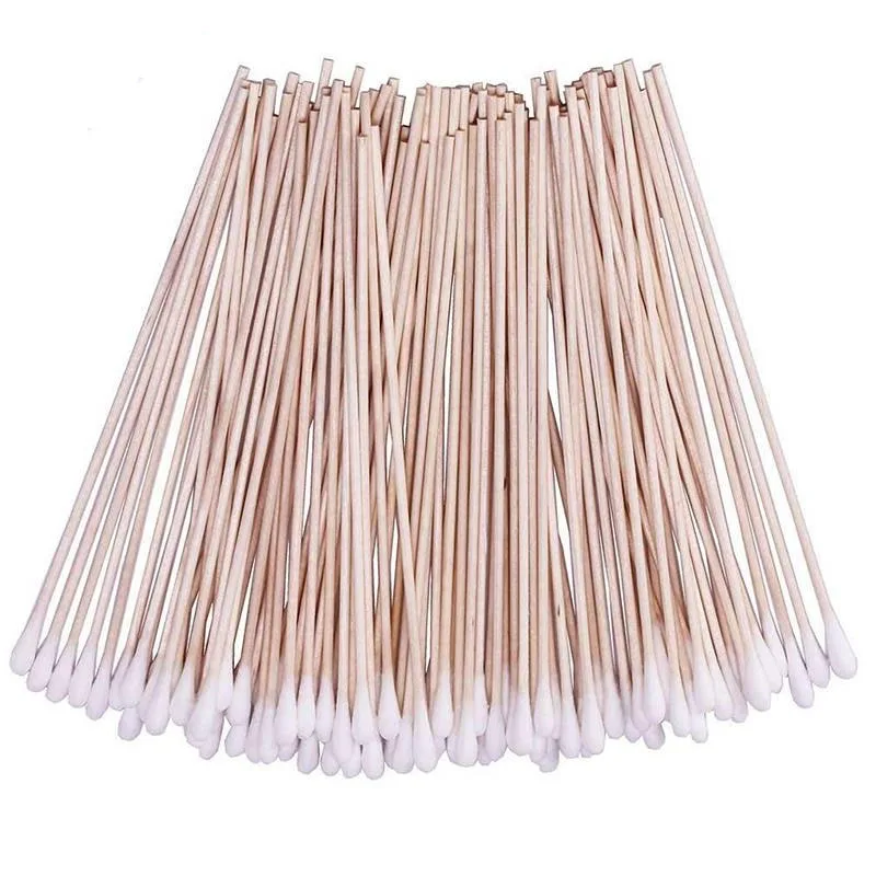 6 Inch 15cm Medical Wooden Stick Cotton Swab Buds In Microbiology Buy