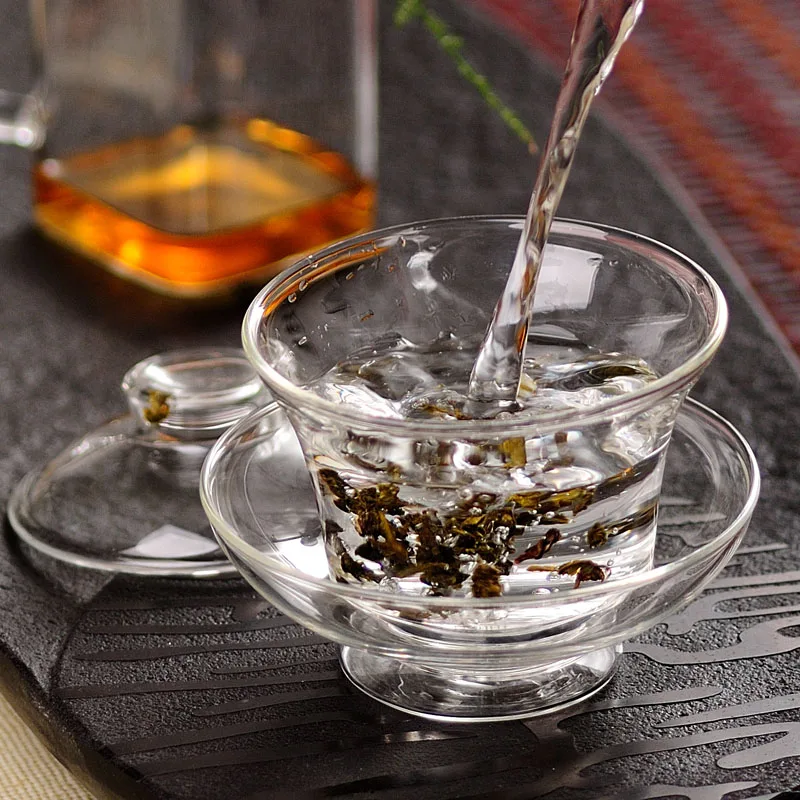 Aihpo07 Drinking Small Custom Printed Clear Porcelain Glass Tea Cups