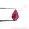Ruby Facited Drop Gemstone