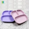 Eco-Friendly Reusable Baby Feeding Kid Set Bamboo Fiber Plate Tableware