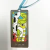 hot selling high quality soft enamel green leaf bookmark for gifts